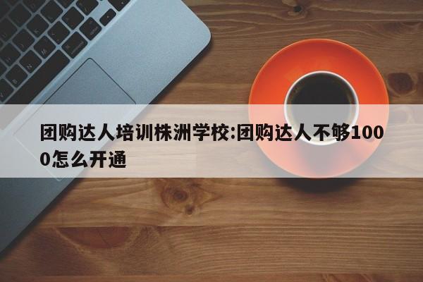 团购达人培训株洲学校：团购达人不够1000怎么开通